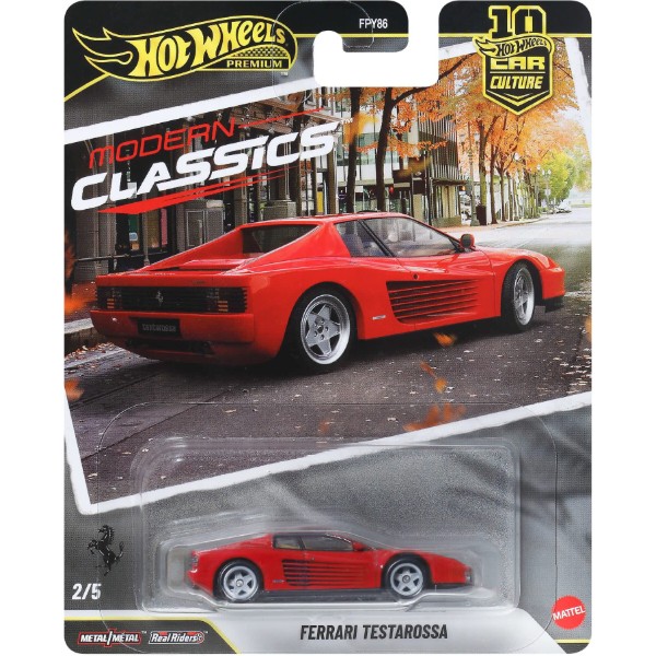 Фото - Колекційна машинка Hot Wheels Ferrari Testarossa серії Car Culture (JKF00)